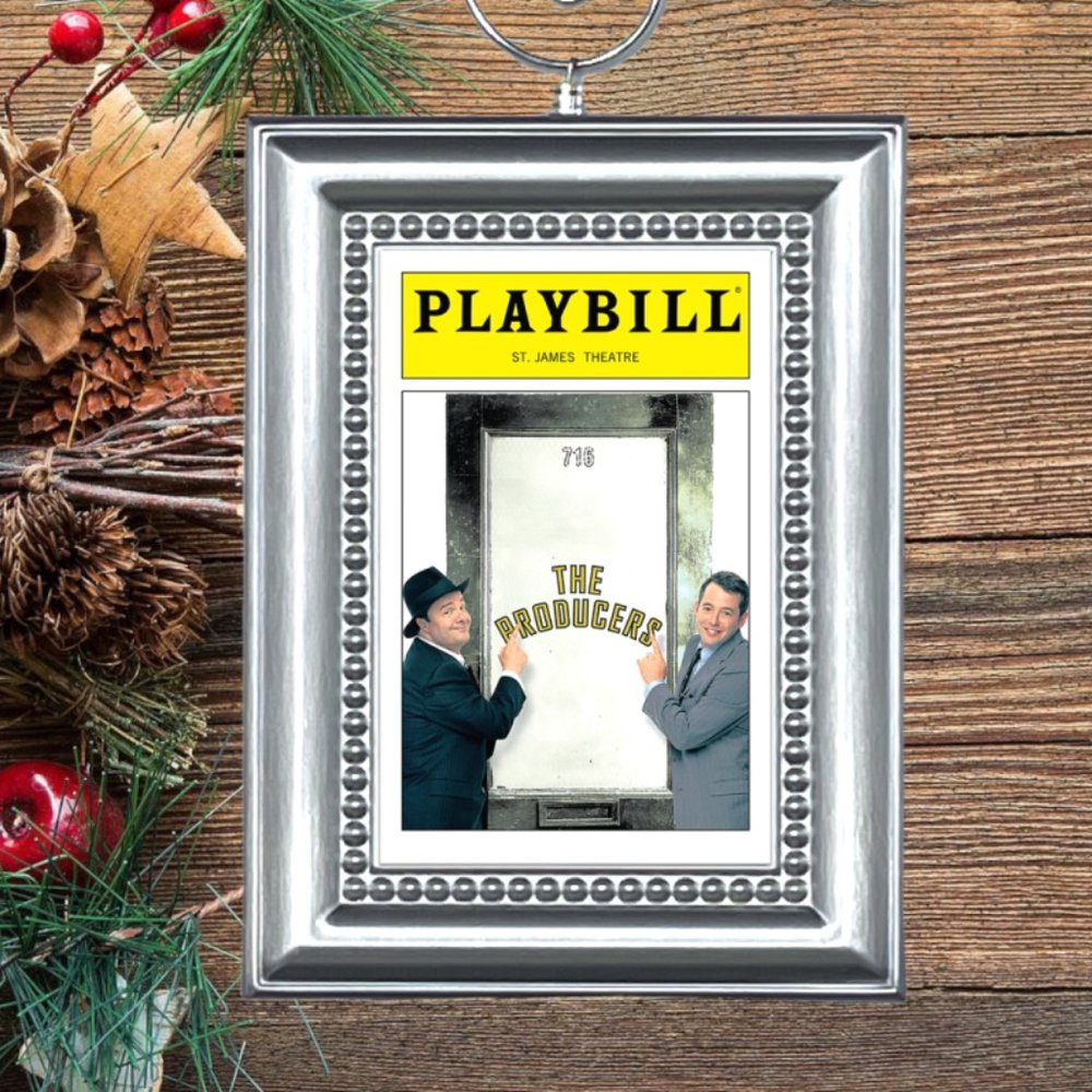 The Producers Broadway Musical Playbill Christmas Tree Ornament